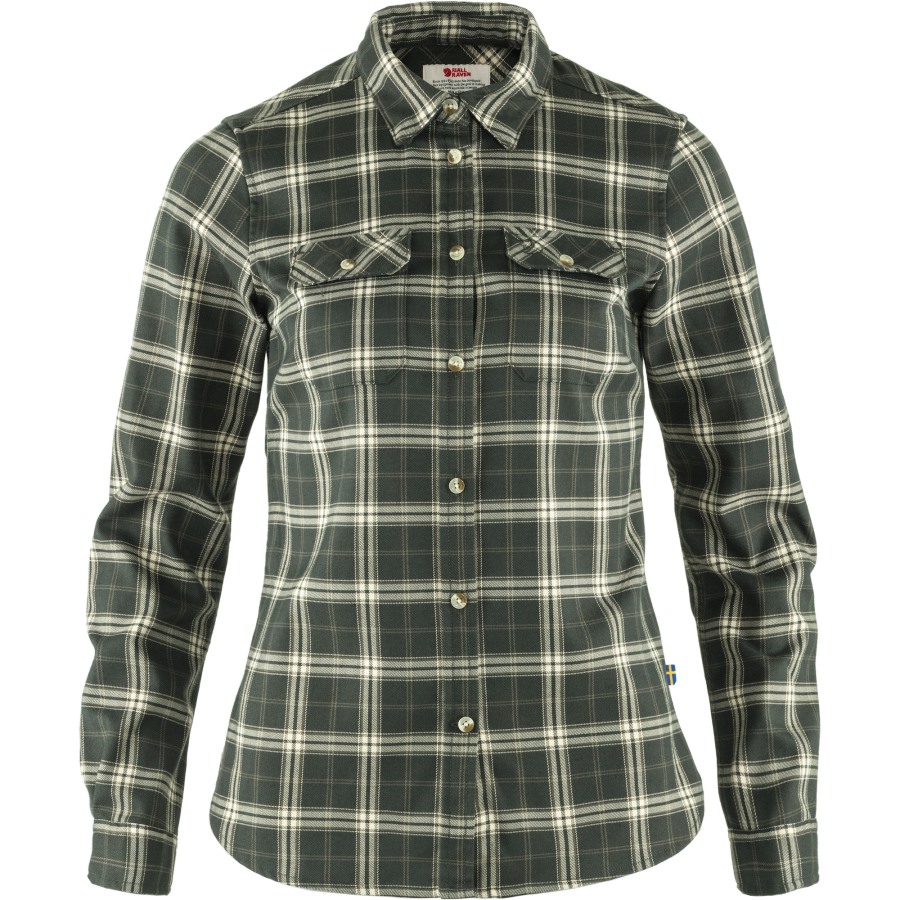 Fjällglim Stretch Shirt Ls W Fjällräven Deep Forest
