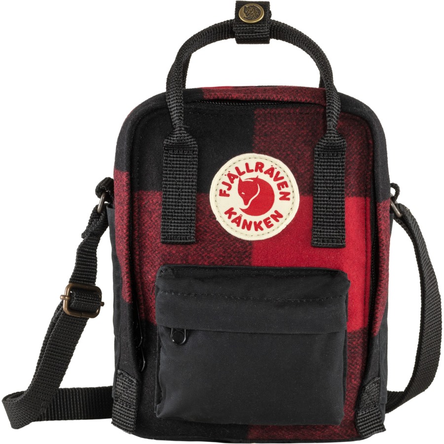 Kånken Re-Wool Sling Fjällräven Brand Red-Black