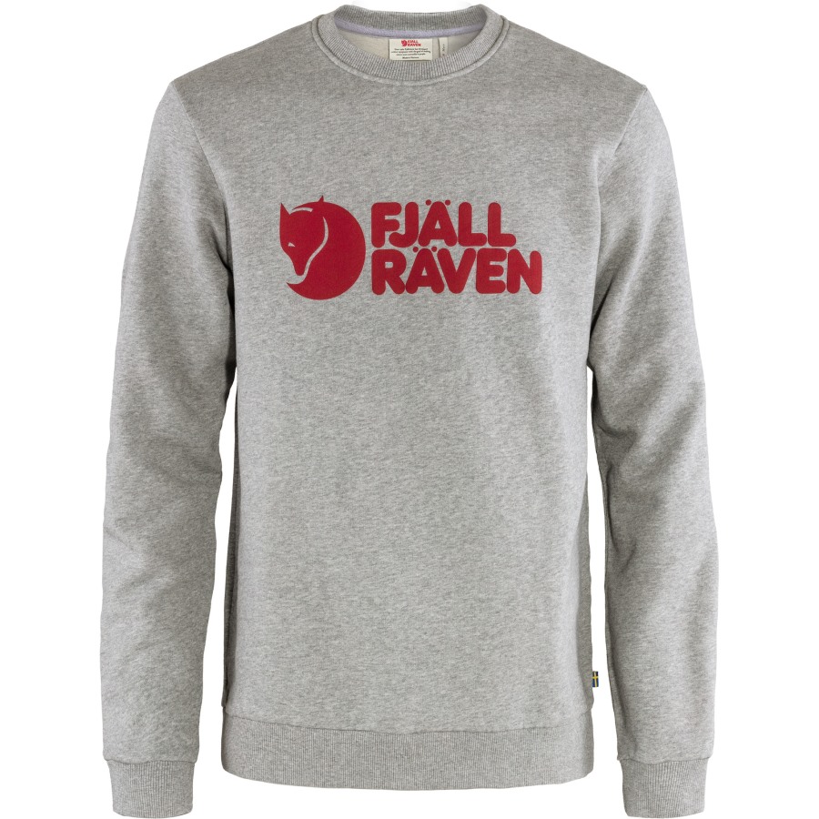 Grey-Melange Logo Sweater M Fjällräven