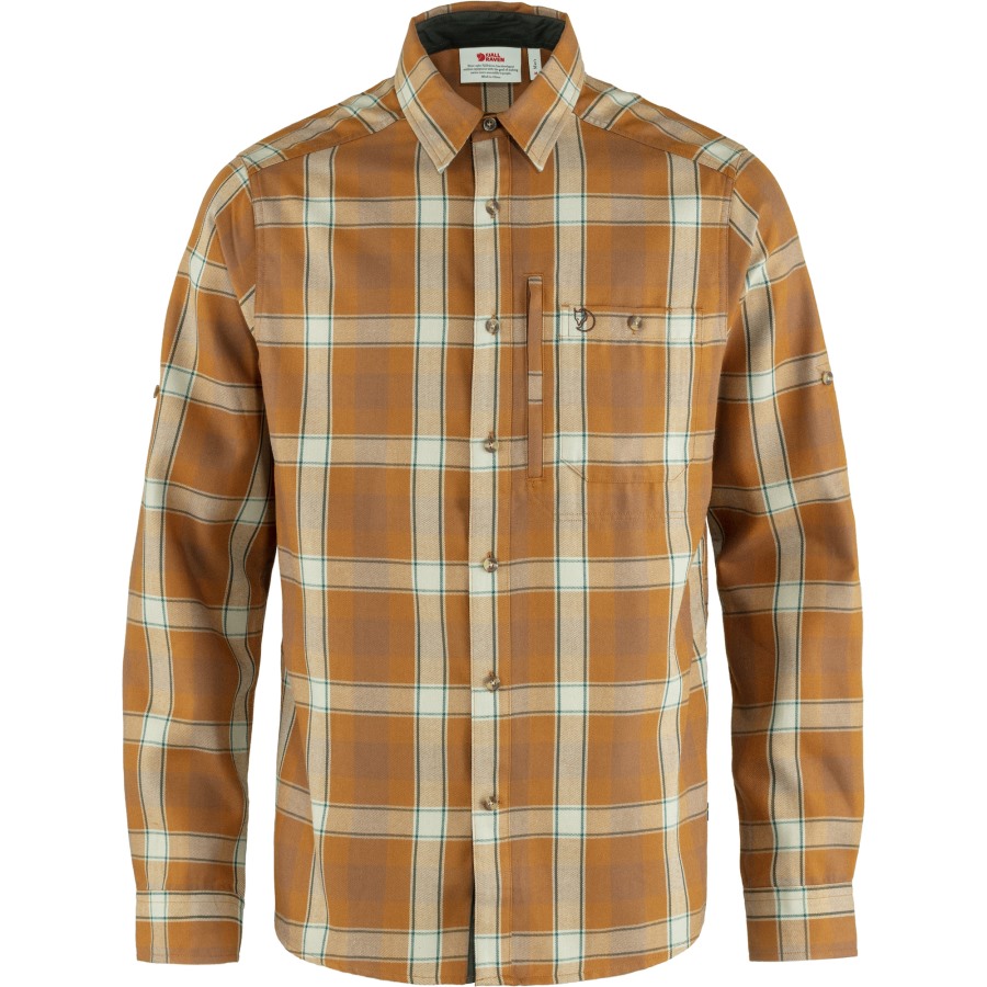 Chestnut-Timber Brown Fjällräven Fjällglim Ls Shirt M
