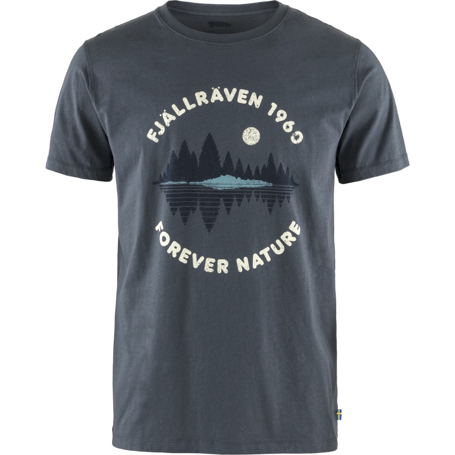 Navy Fjällräven Forest Mirror T-Shirt M