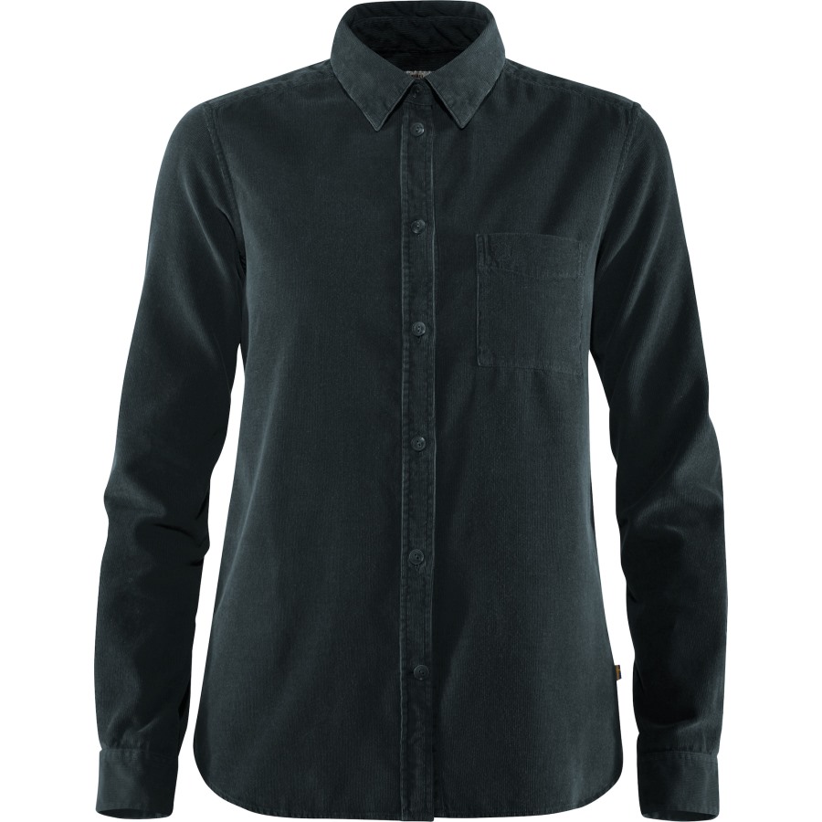 Dark Navy Fjällräven Övik Cord Shirt W