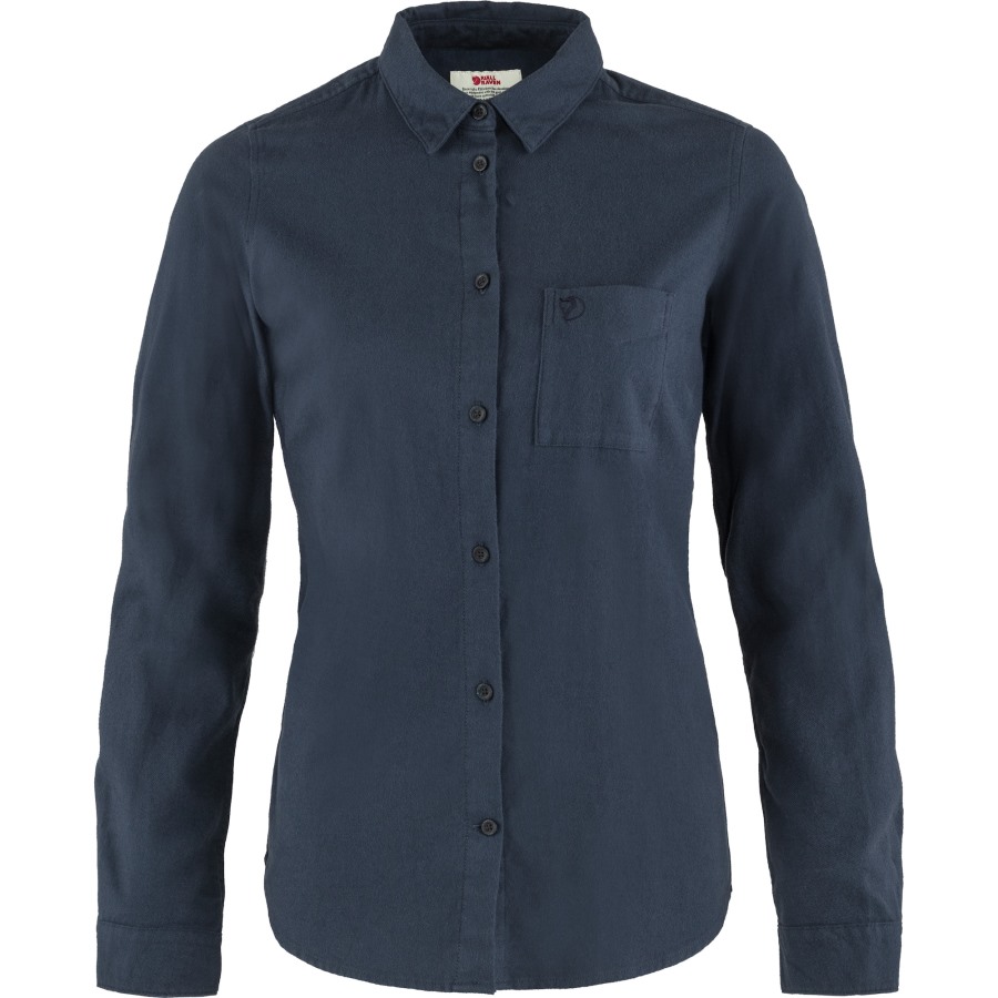 Navy-Navy Övik Flannel Shirt W Fjällräven