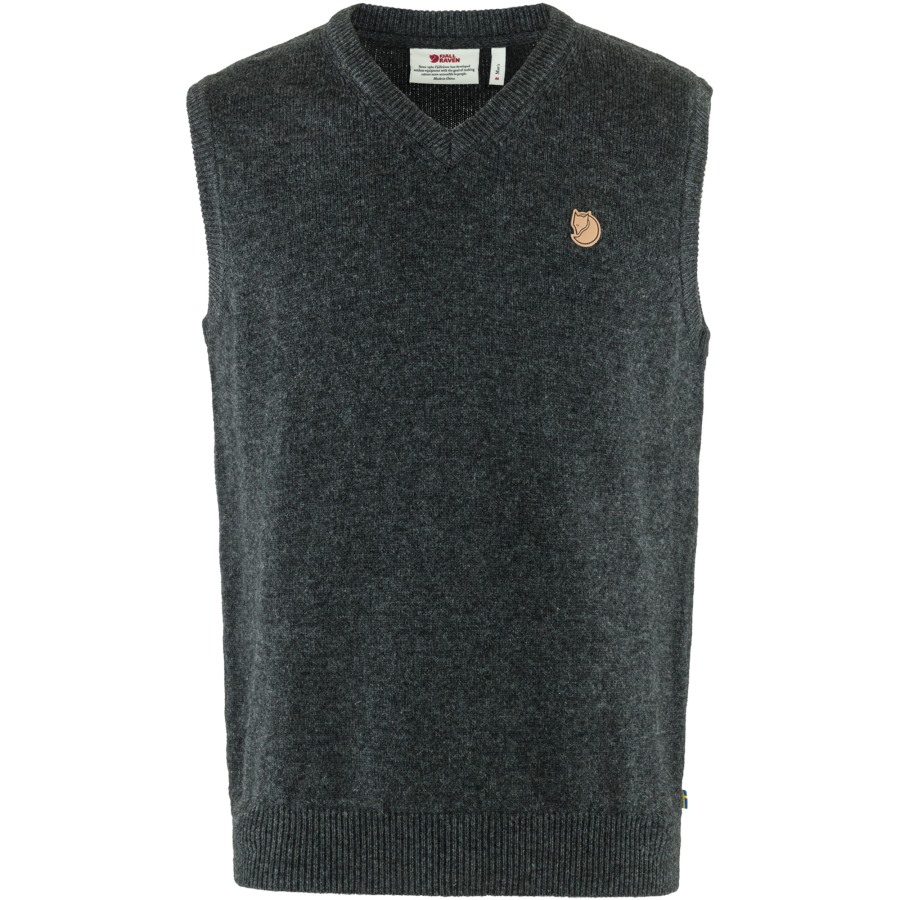 Övik Wool Vest M Dark Grey Fjällräven