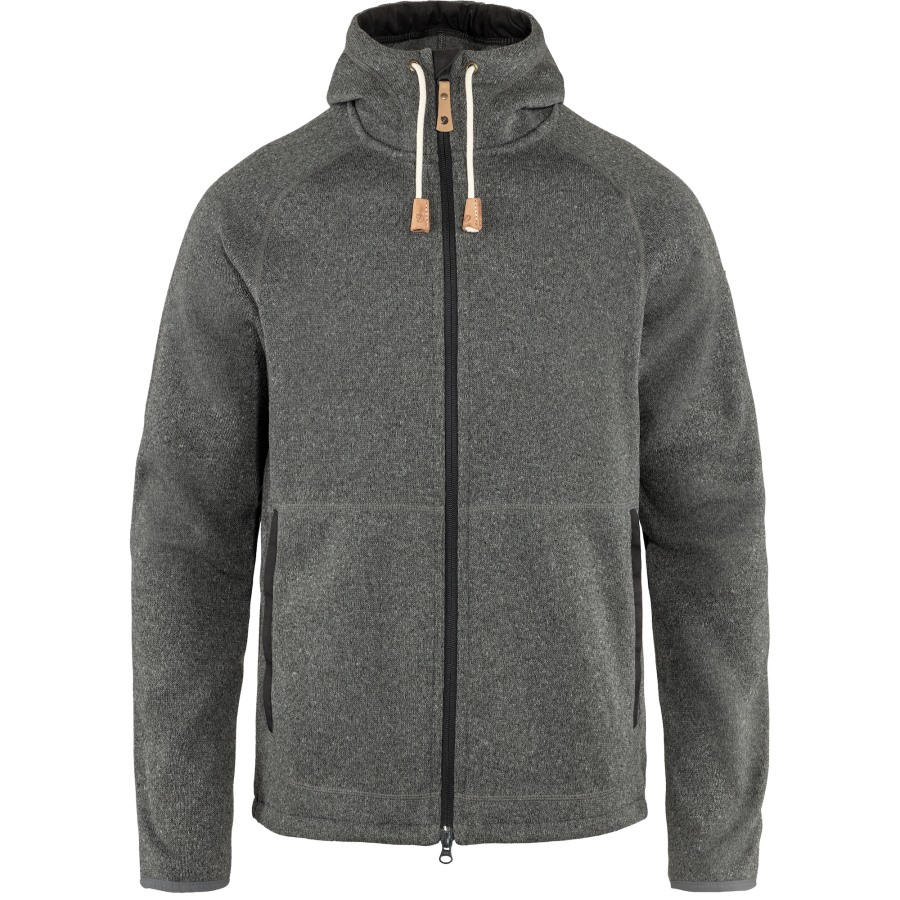 Dark Grey Övik Fleece Hoodie M Fjällräven