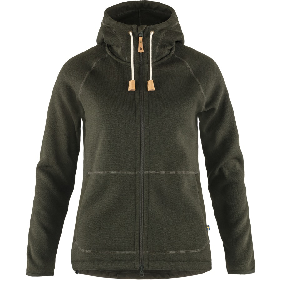 Fjällräven Övik Fleece Hoodie W Deep Forest