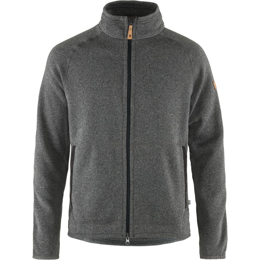 Fjällräven Övik Fleece Zip Sweater M Dark Grey