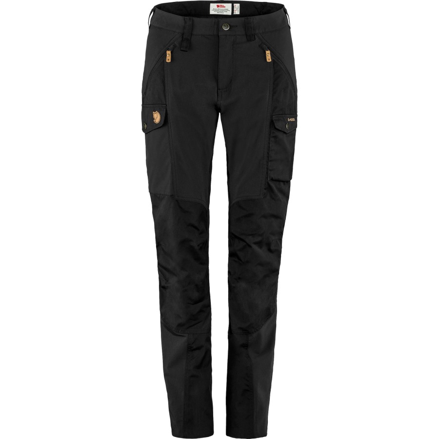 Black Fjällräven Nikka Trousers Curved W Long