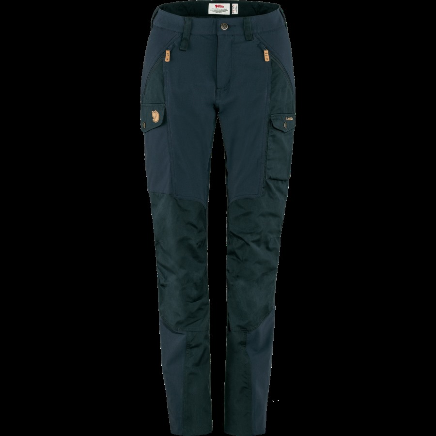 Dark Navy Nikka Trousers Curved W Long Fjällräven