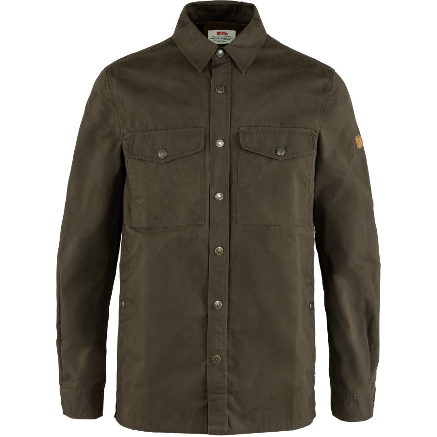Singi Overshirt M Fjällräven Dark Olive