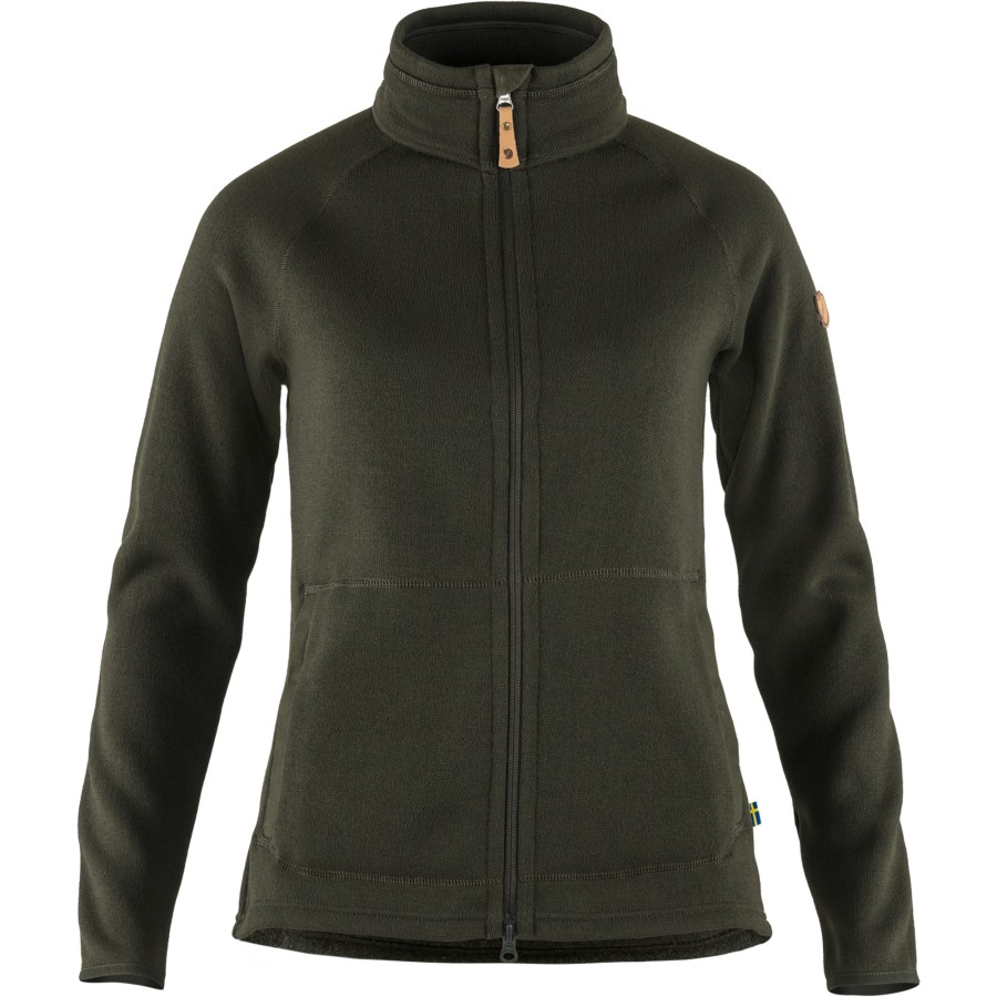 Fjällräven Deep Forest Övik Fleece Zip Sweater W