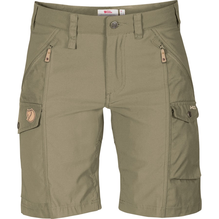 Nikka Shorts Curved W Light Olive Fjällräven