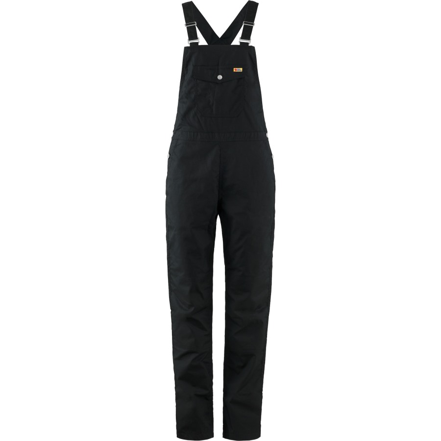 Black Fjällräven Vardag Dungaree Trousers W