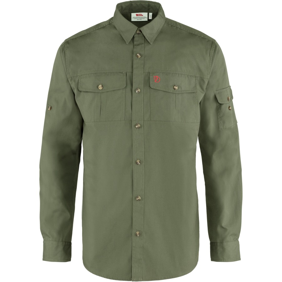 Singi Trekking Shirt Ls M Fjällräven Laurel Green