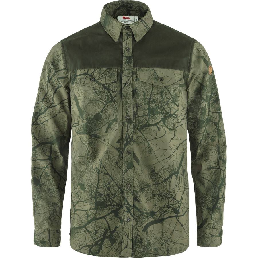 Värmland G-1000 Shirt M Green Camo-Deep Forest Fjällräven
