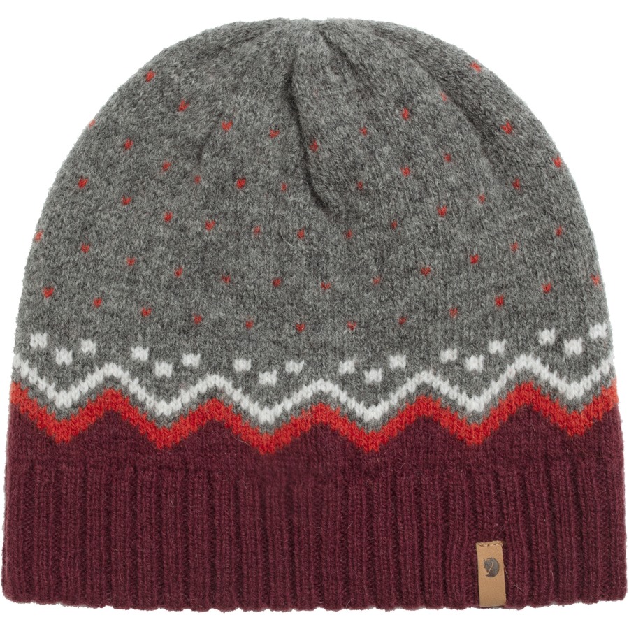 Övik Knit Hat Dark Garnet Fjällräven