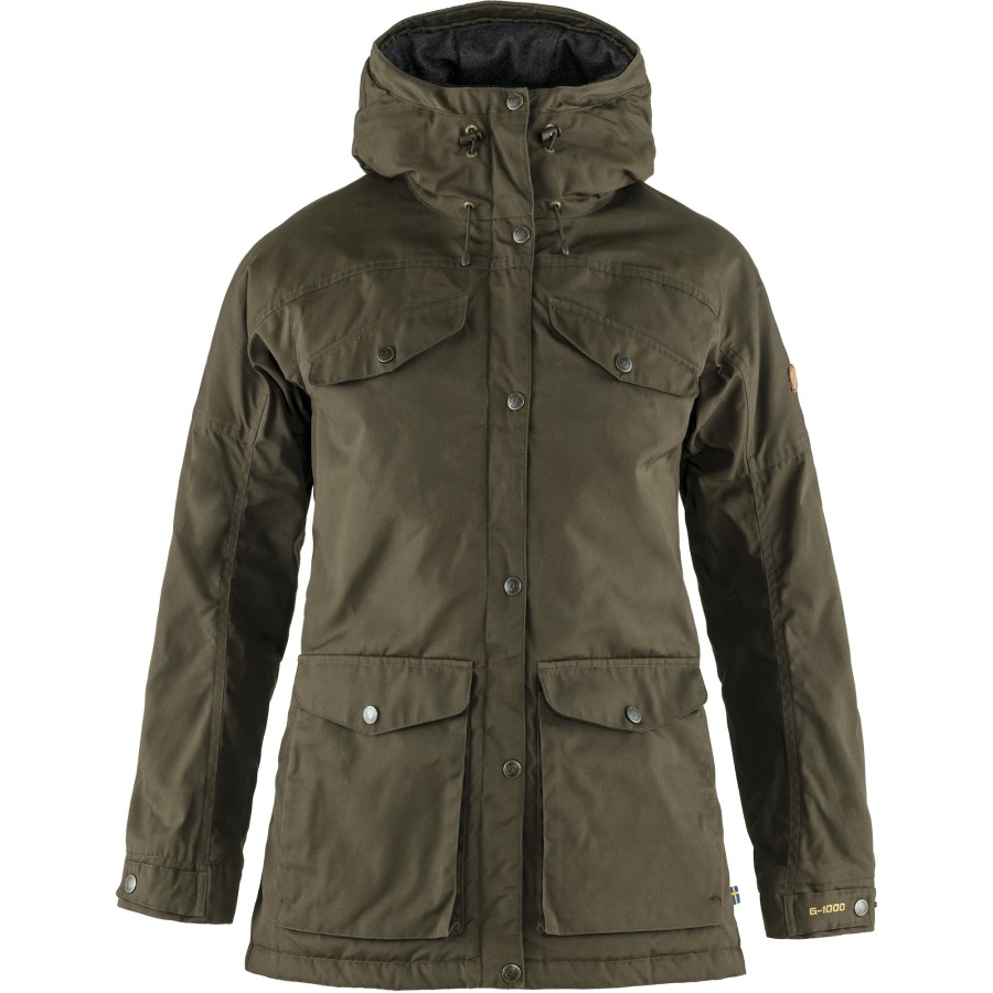 Dark Olive Vidda Pro Wool Padded Jacket W Fjällräven