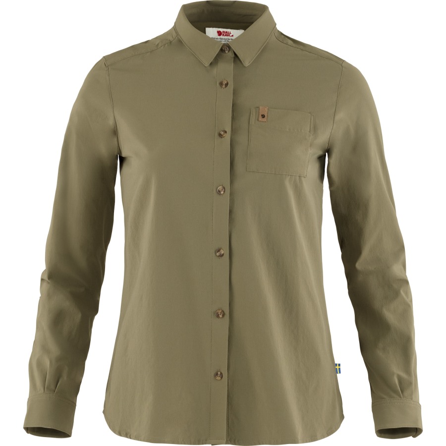 Green Övik Lite Shirt Ls W Fjällräven