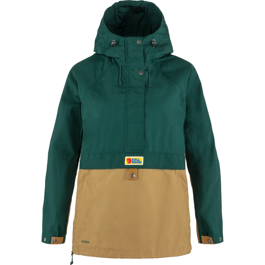 Arctic Green-Buckwheat Brown Fjällräven Vardag Anorak W