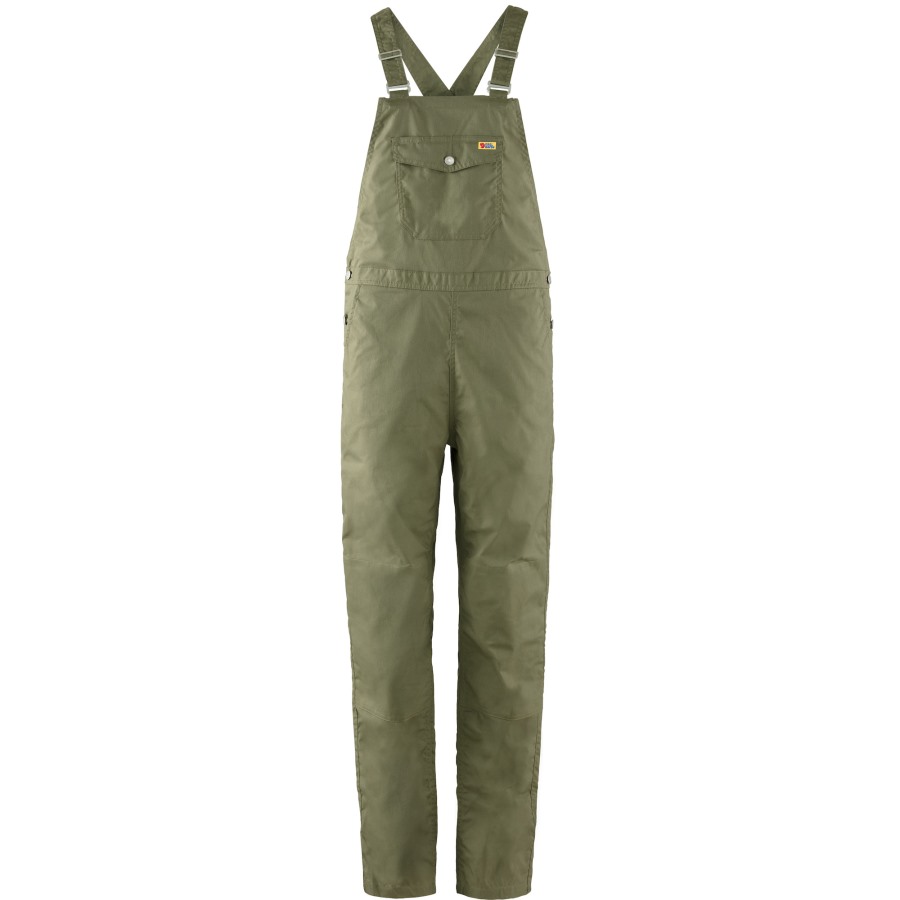 Green Vardag Dungaree Trousers W Fjällräven