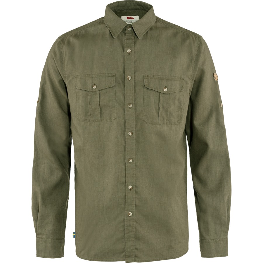 Green Övik Travel Shirt Ls M Fjällräven