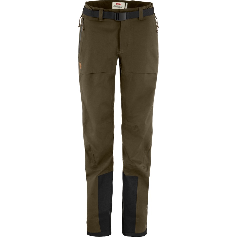 Keb Eco-Shell Trousers W Fjällräven Dark Olive