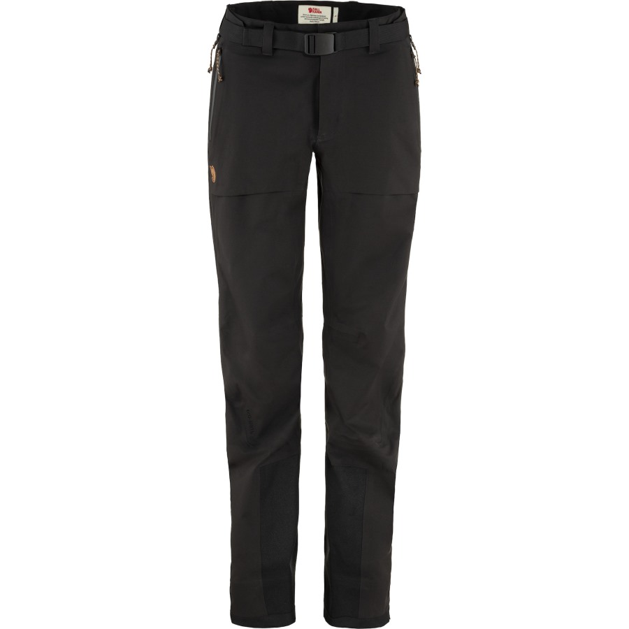 Black Fjällräven Keb Eco-Shell Trousers W