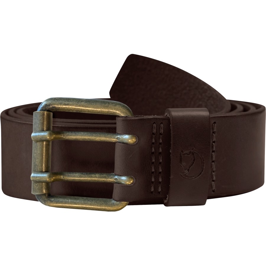 Fjällräven Leather Brown Singi Two-Pin Belt