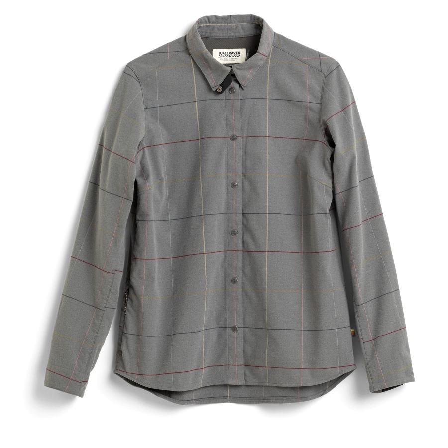 S/F Rider'S Flannel Shirt Ls W Grey Flag Window Fjällräven