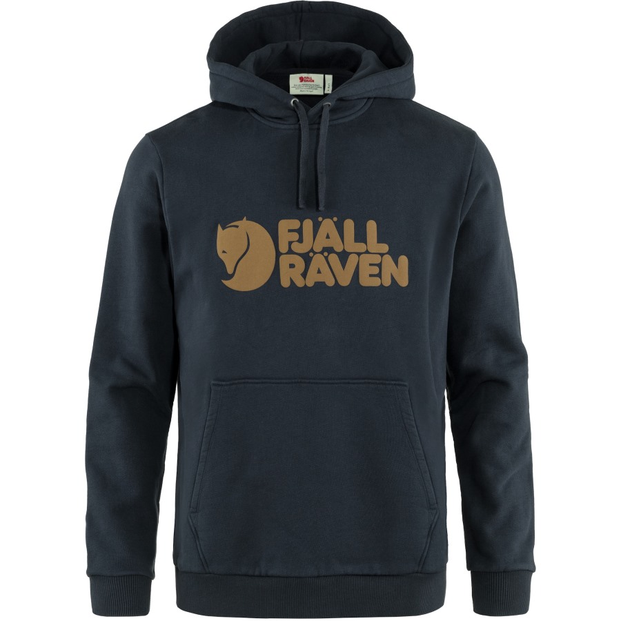 Dark Navy Logo Hoodie M Fjällräven