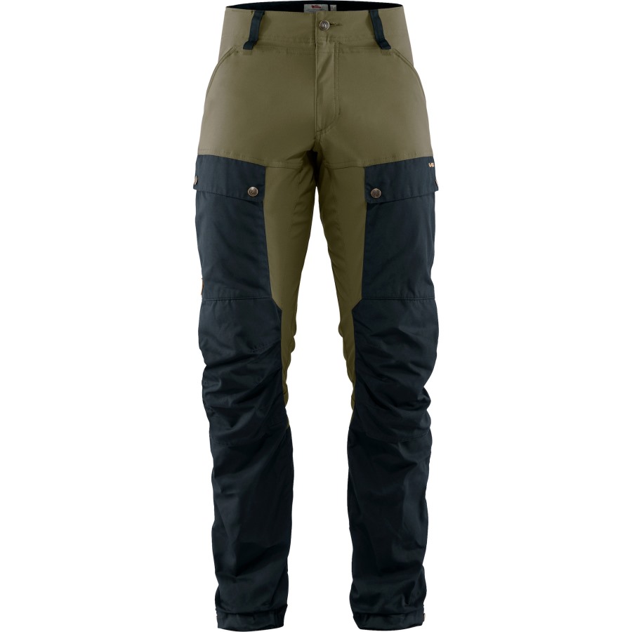 Fjällräven Dark Navy-Light Olive Keb Trousers M Long