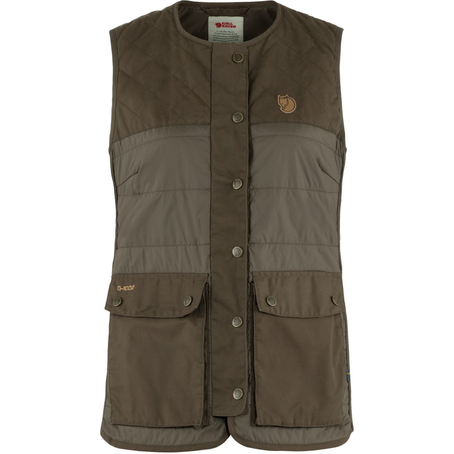 Fjällräven Dark Olive Forest Wool Padded Vest W