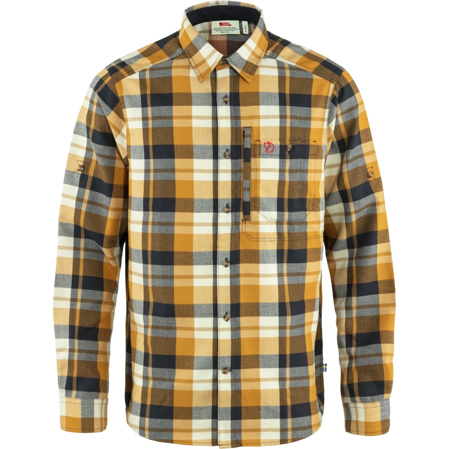 Fjällräven Buckwheat Brown-Dark Navy Fjällglim Shirt M