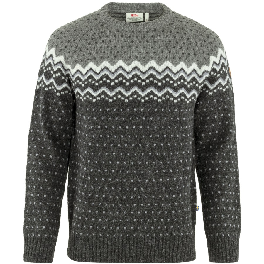 Fjällräven Dark Grey-Grey Övik Knit Sweater M