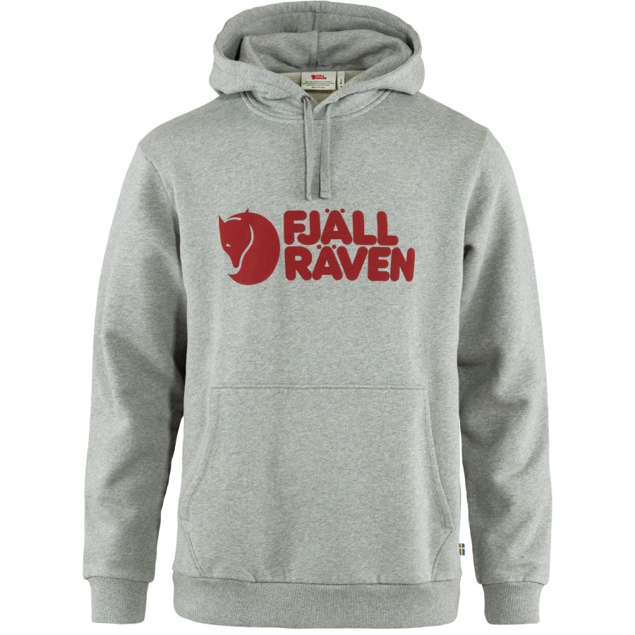 Logo Hoodie M Fjällräven Grey-Melange