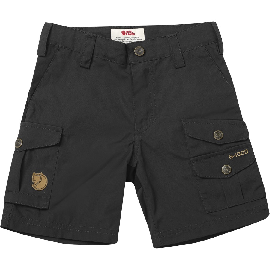 Dark Grey Kids Vidda Shorts Fjällräven