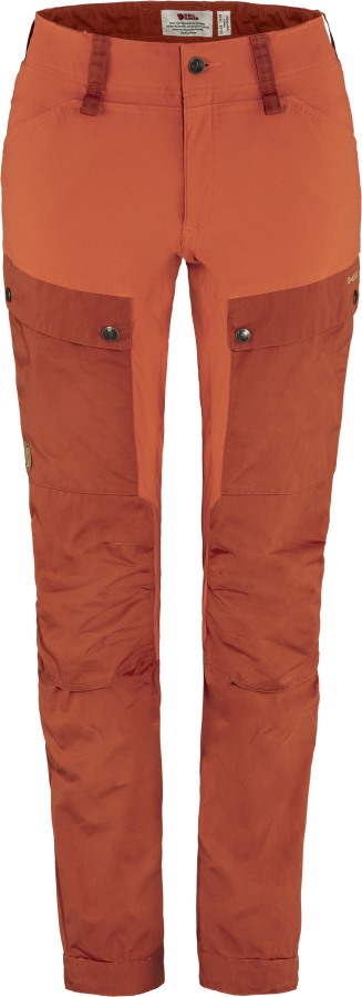 Keb Trousers Curved W Short Fjällräven Cabin Red-Rowan Red
