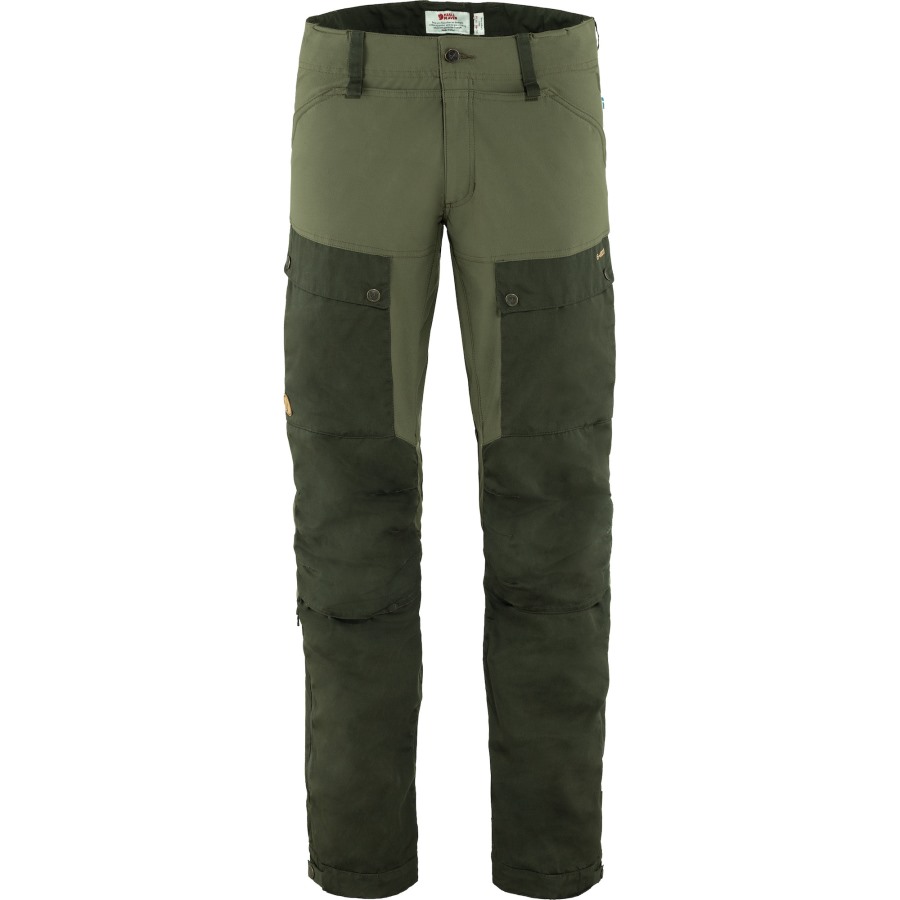 Deep Forest-Laurel Green Fjällräven Brand Keb Trousers M Reg