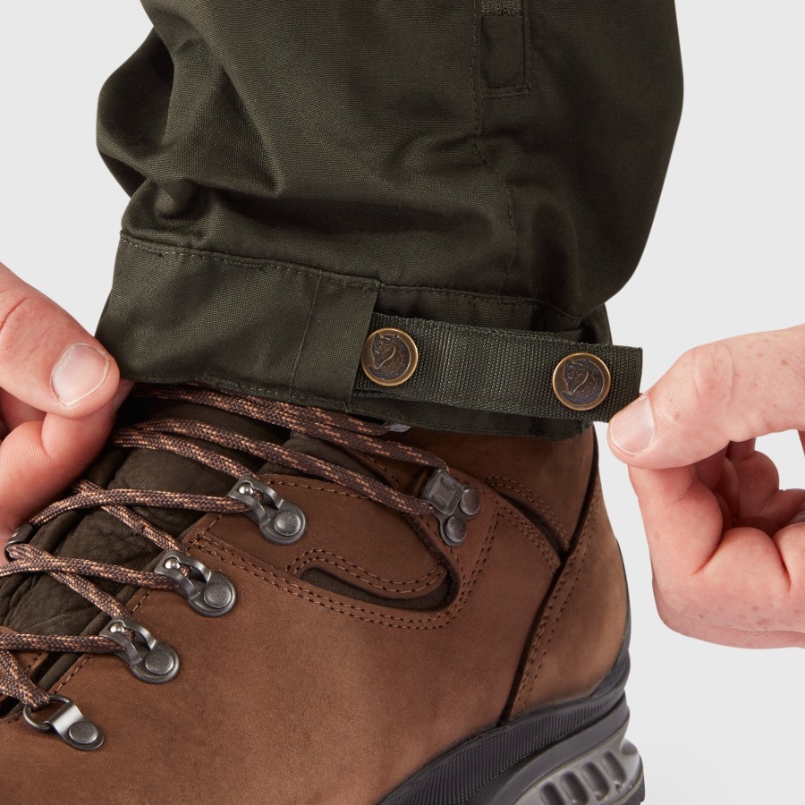 Deep Forest-Laurel Green Fjällräven Brand Keb Trousers M Reg
