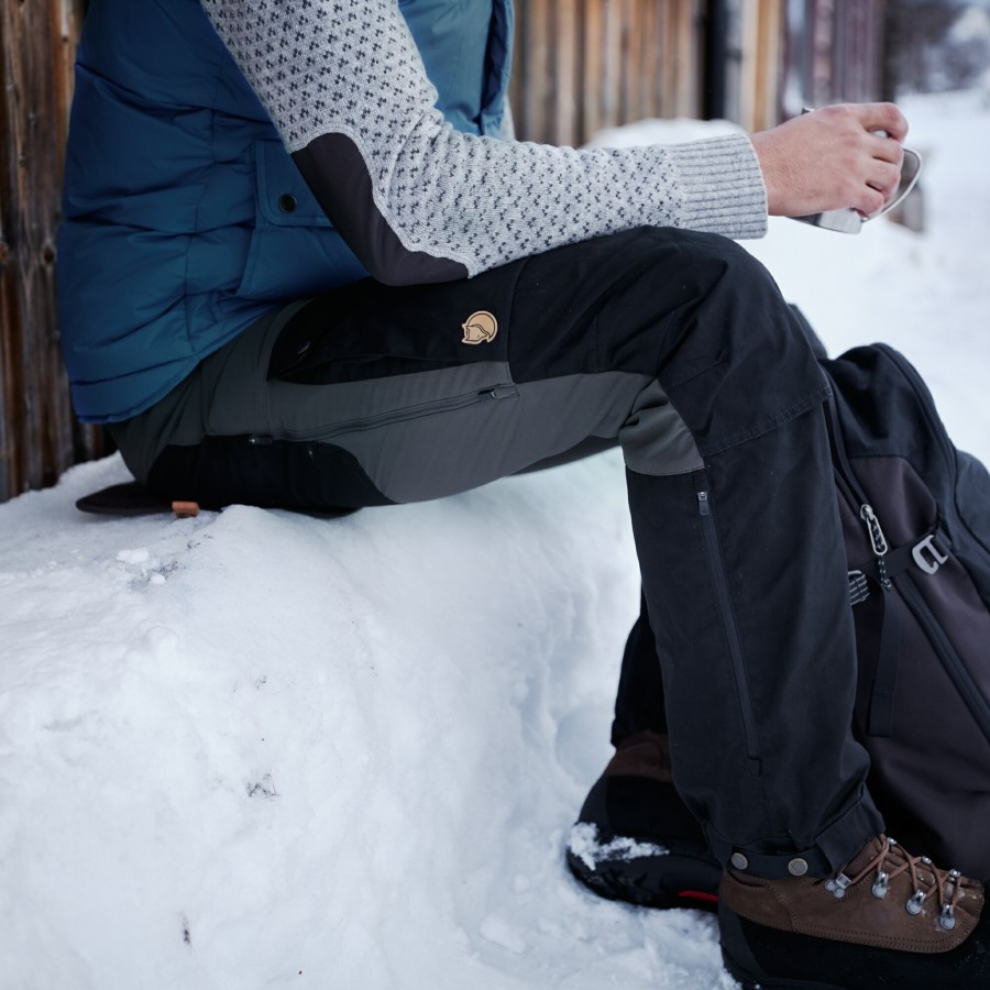 Deep Forest-Laurel Green Fjällräven Brand Keb Trousers M Reg