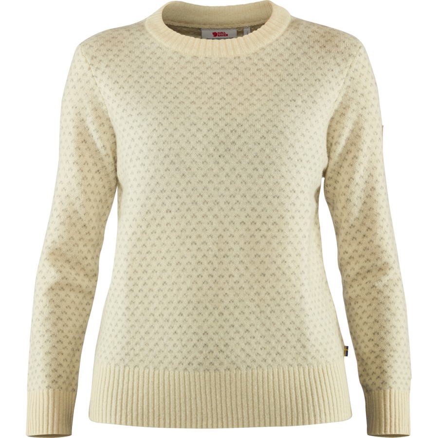 Chalk White Fjällräven Övik Nordic Sweater W