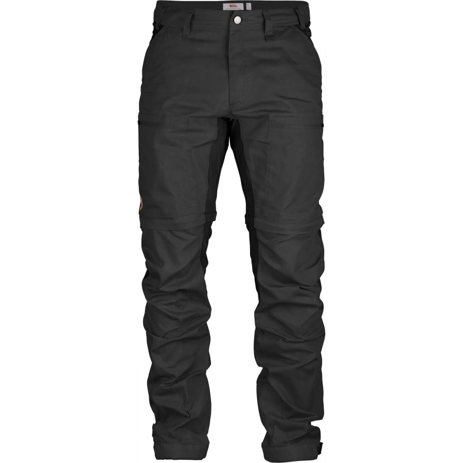 Dark Grey-Black Fjällräven Abisko Lite Trekking Zip-Off M Reg