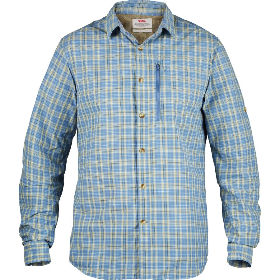 Abisko Hike Shirt Ls M Fjällräven Blue Ridge