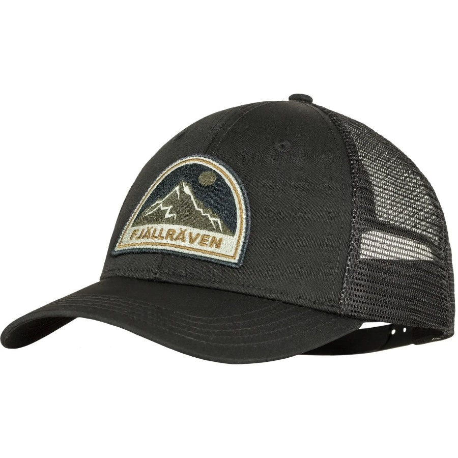 Black Fjällräven Badge Långtradarkeps