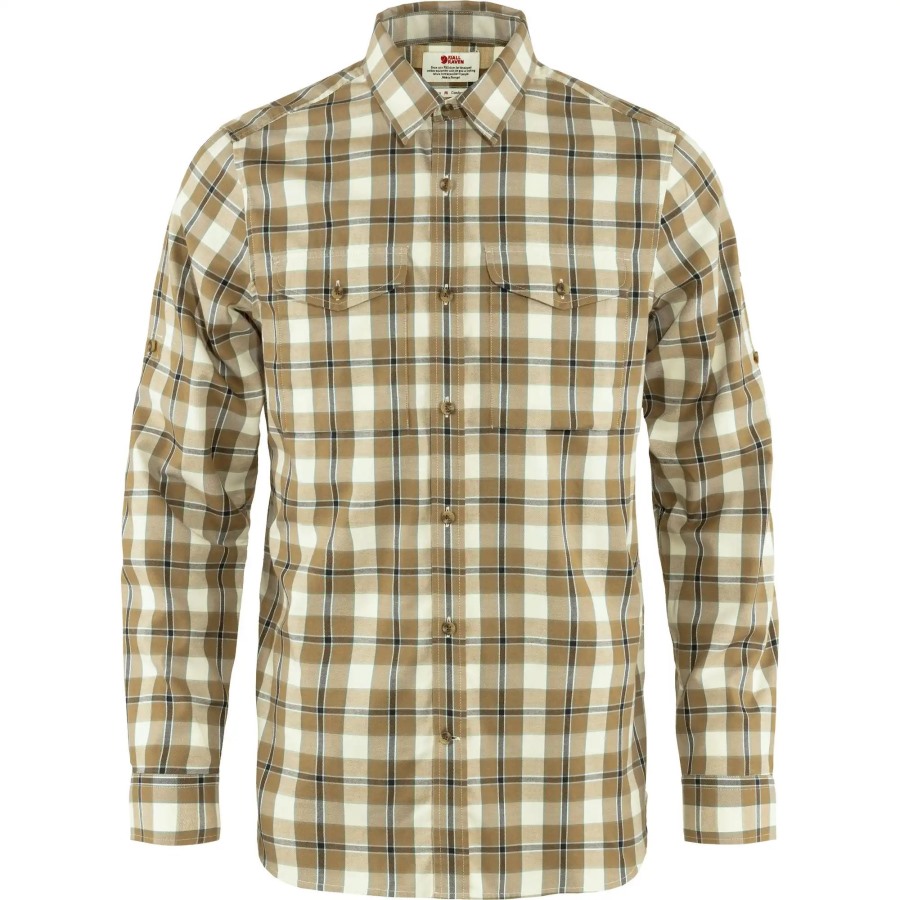 Buckwheat Brown-Patina Green Fjällräven Singi Flannel Shirt Ls M