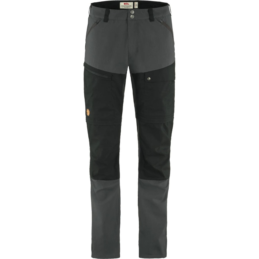 Dark Grey-Black Abisko Midsummer Zip Off Trousers M Long Fashion Fjällräven
