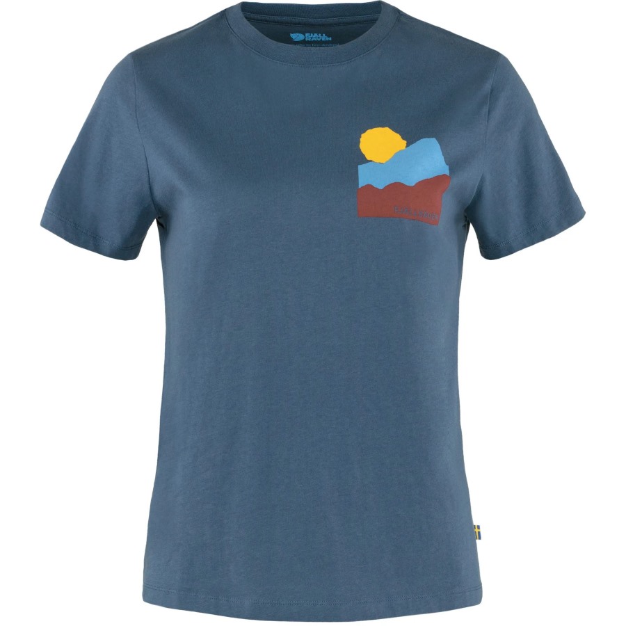 Indigo Blue Fjällräven Nature T-Shirt W