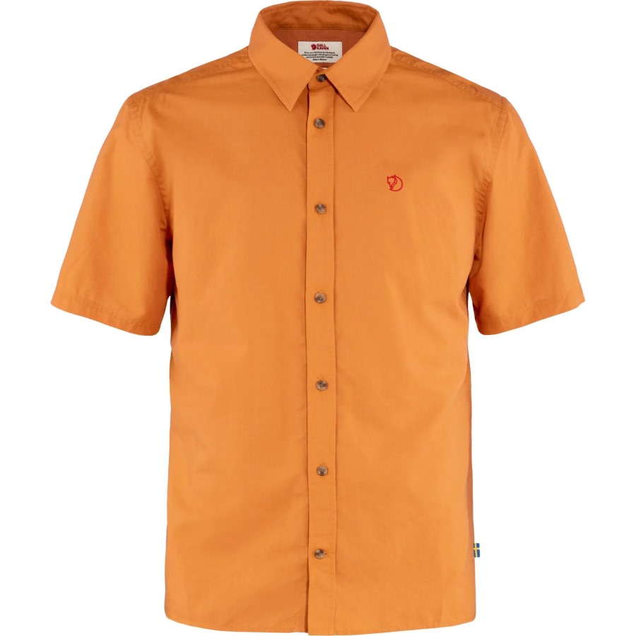 Övik Lite Shirt Ss M Fjällräven Spicy Orange