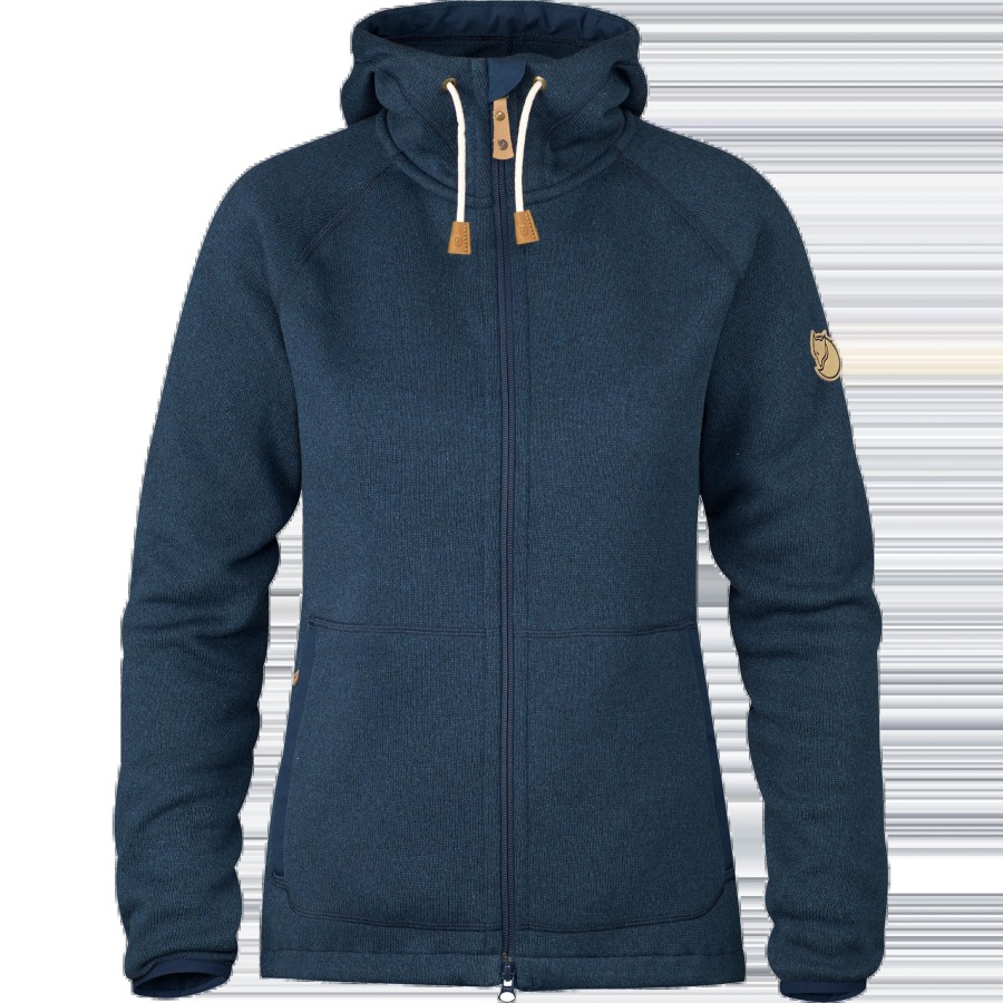 Övik Fleece Hoodie W Fjällräven Navy