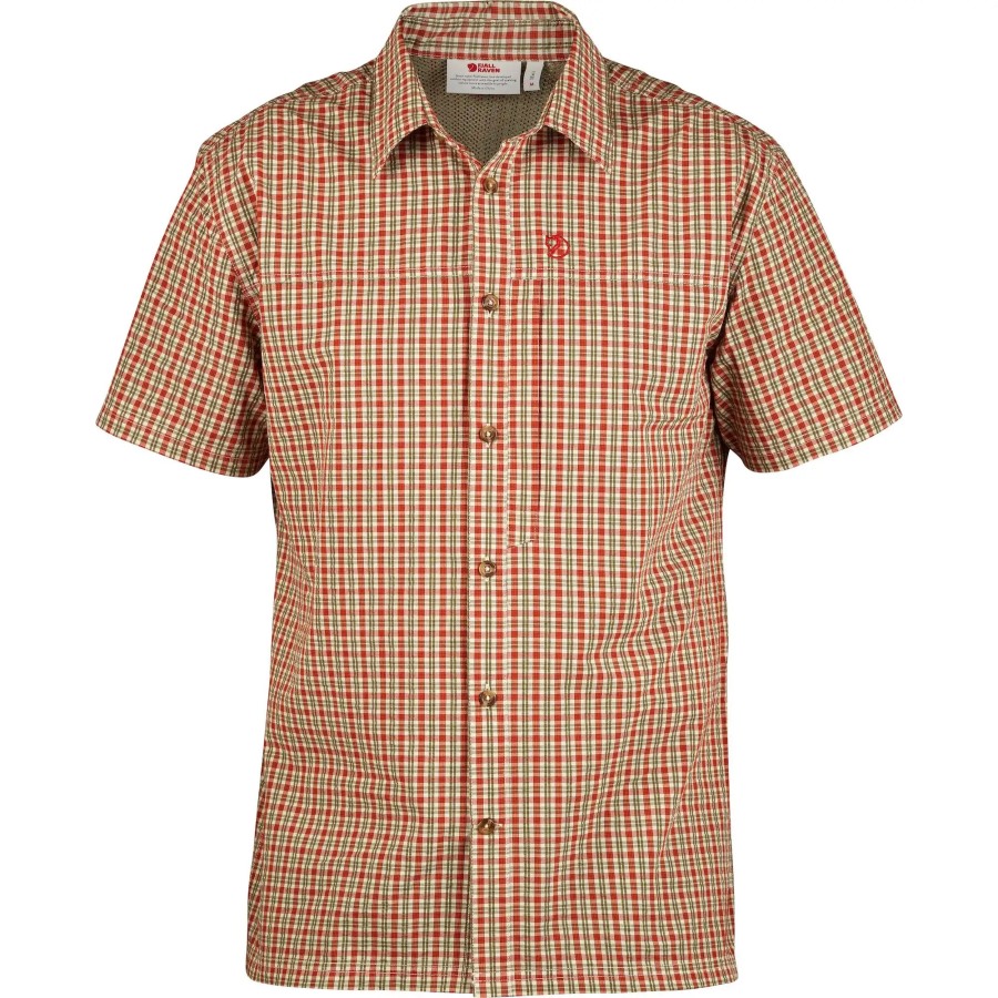 Svante Seersucker Shirt Ss M Green Fjällräven